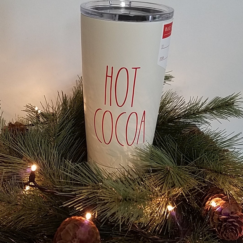 Rae Dunn Hot Cocoa insulated metal tumbler